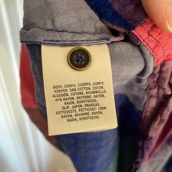 Anthropologie Checkered Midi Dress with Side pockets - Picture 7 of 7